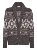 Brunello Cucinelli alpaca wool-blend cardigan - Brown