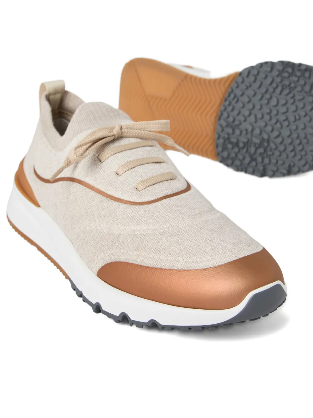 Brunello Cucinelli Gebreide sneakers Beige