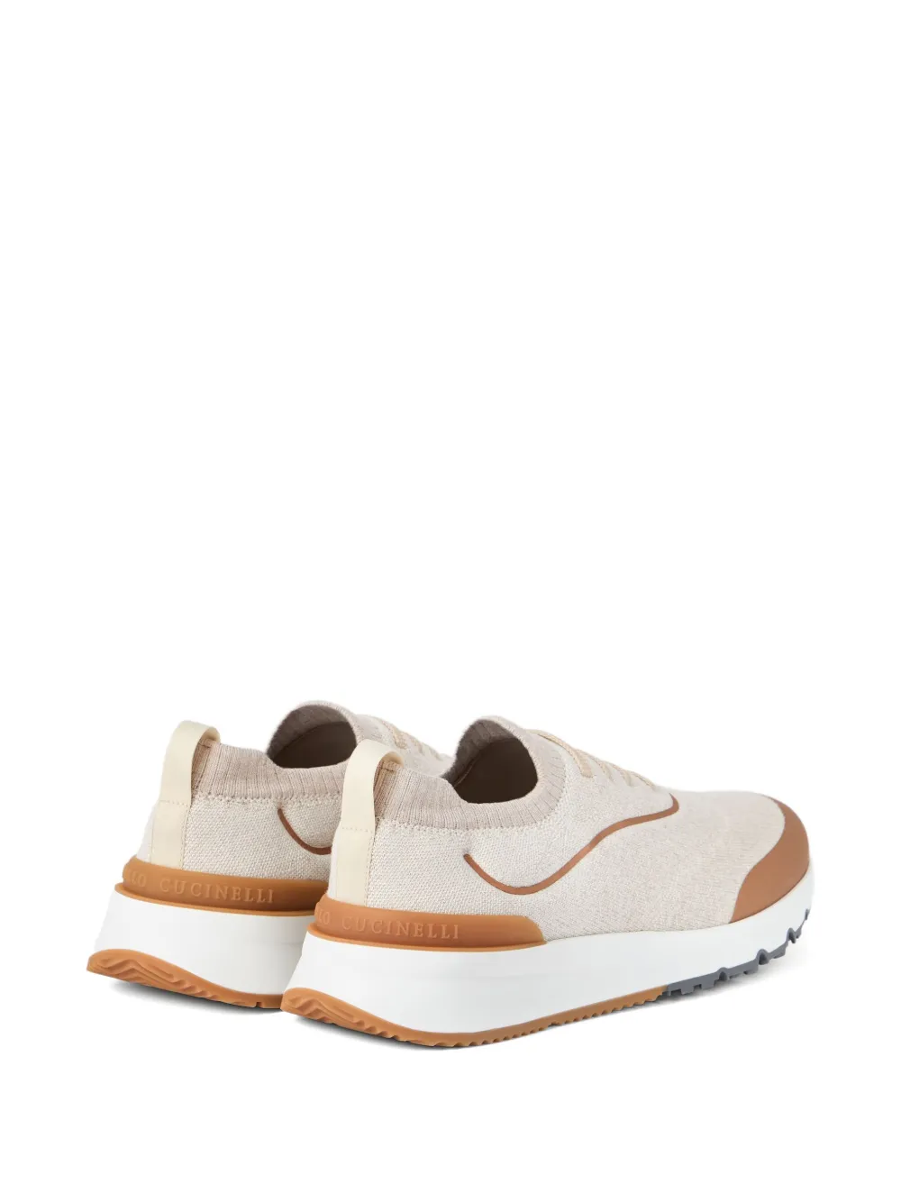 Brunello Cucinelli Gebreide sneakers Beige