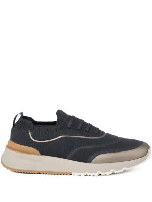 Brunello Cucinelli Tênis Com Cadarço | Azul | FARFETCH BR