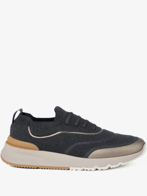 Brunello Cucinelli knitted slip-on sneakers