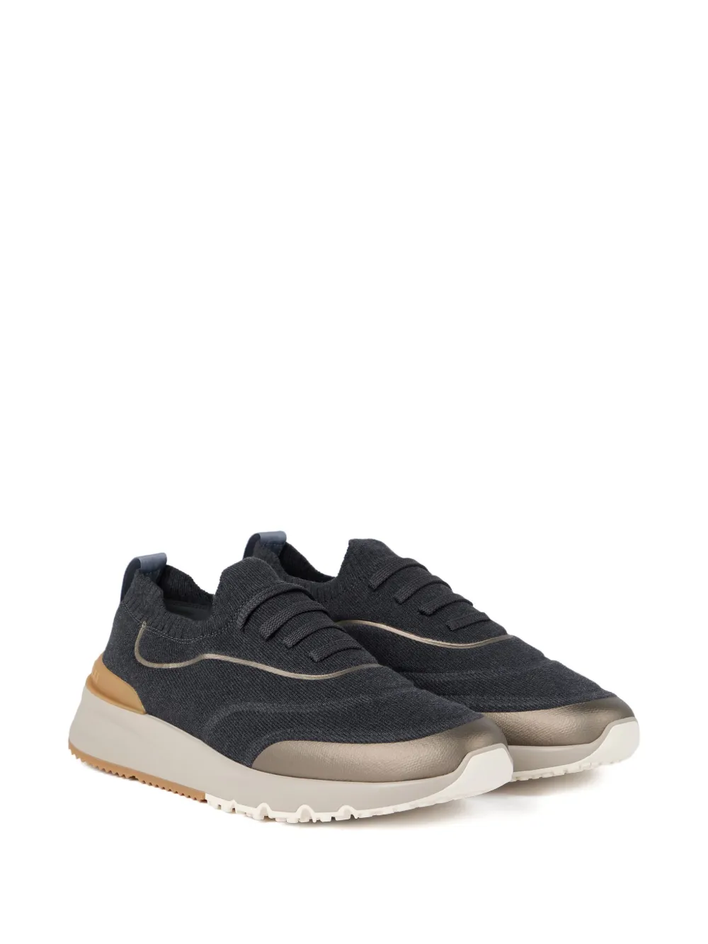 Brunello Cucinelli knitted slip-on sneakers | Low-Tops | Image 2