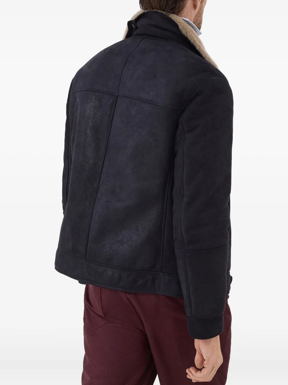 Brunello Cucinelli Jack met dubbele rij knopen Zwart