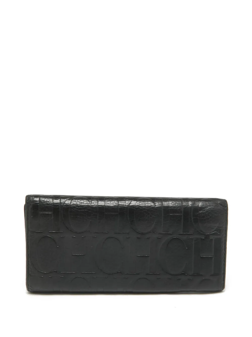 Carolina Herrera Vintage logo-embossed leather wallet | Black | Image 1