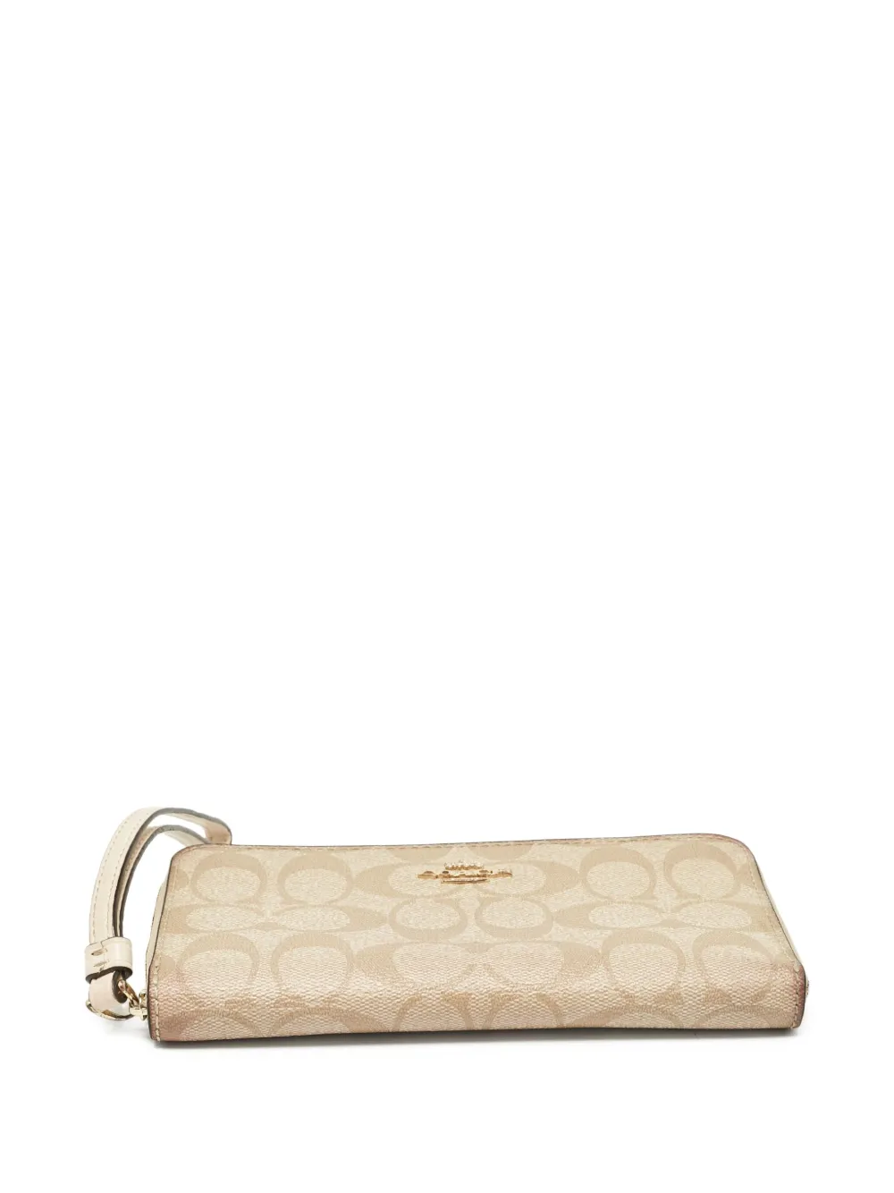 Pre-owned Coach Vintage Monogram Zip-around Wallet