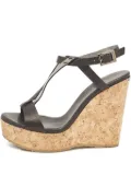 Jimmy Choo Pre-Owned 110mm leather heeled sandals - Black