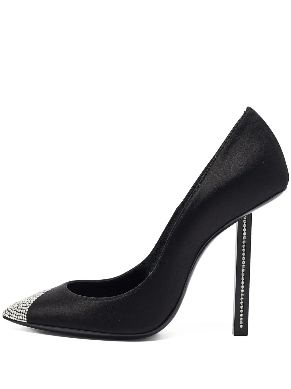 Saint Laurent Pre-Owned zapatillas Tower de satén | negro | Image 1