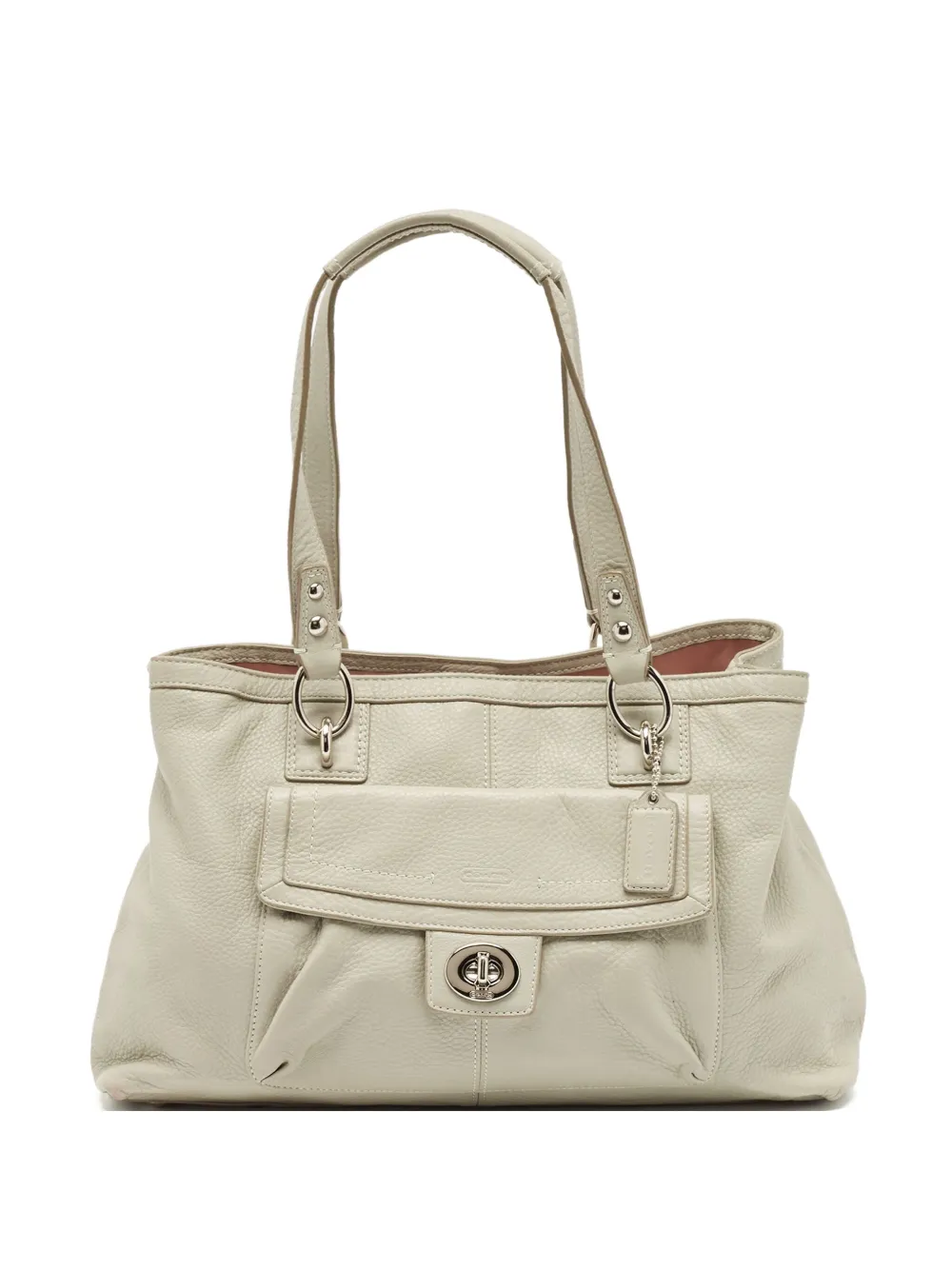 Penelope textured leather tote bag