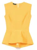 Herve L. Leroux bandage peplum top - Yellow