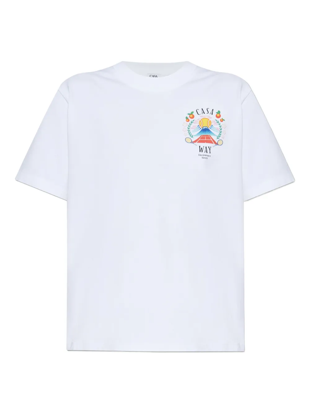 Casablanca T-shirt met grafische print Wit