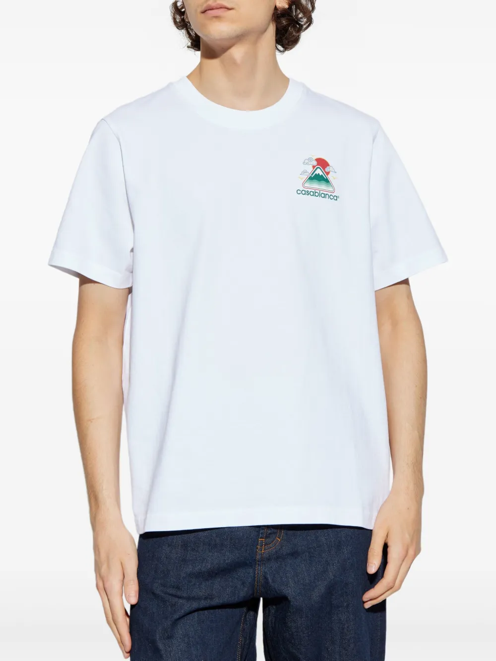 Casablanca graphic-print t-shirt Wit