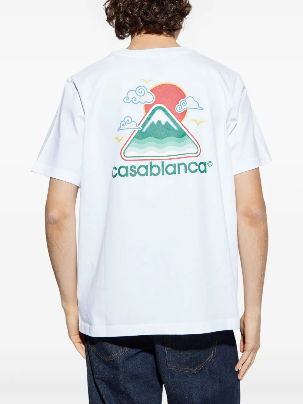 Casablanca graphic-print t-shirt Wit
