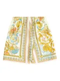 Versace Kids Underwater Barocco-print shorts - Neutrals