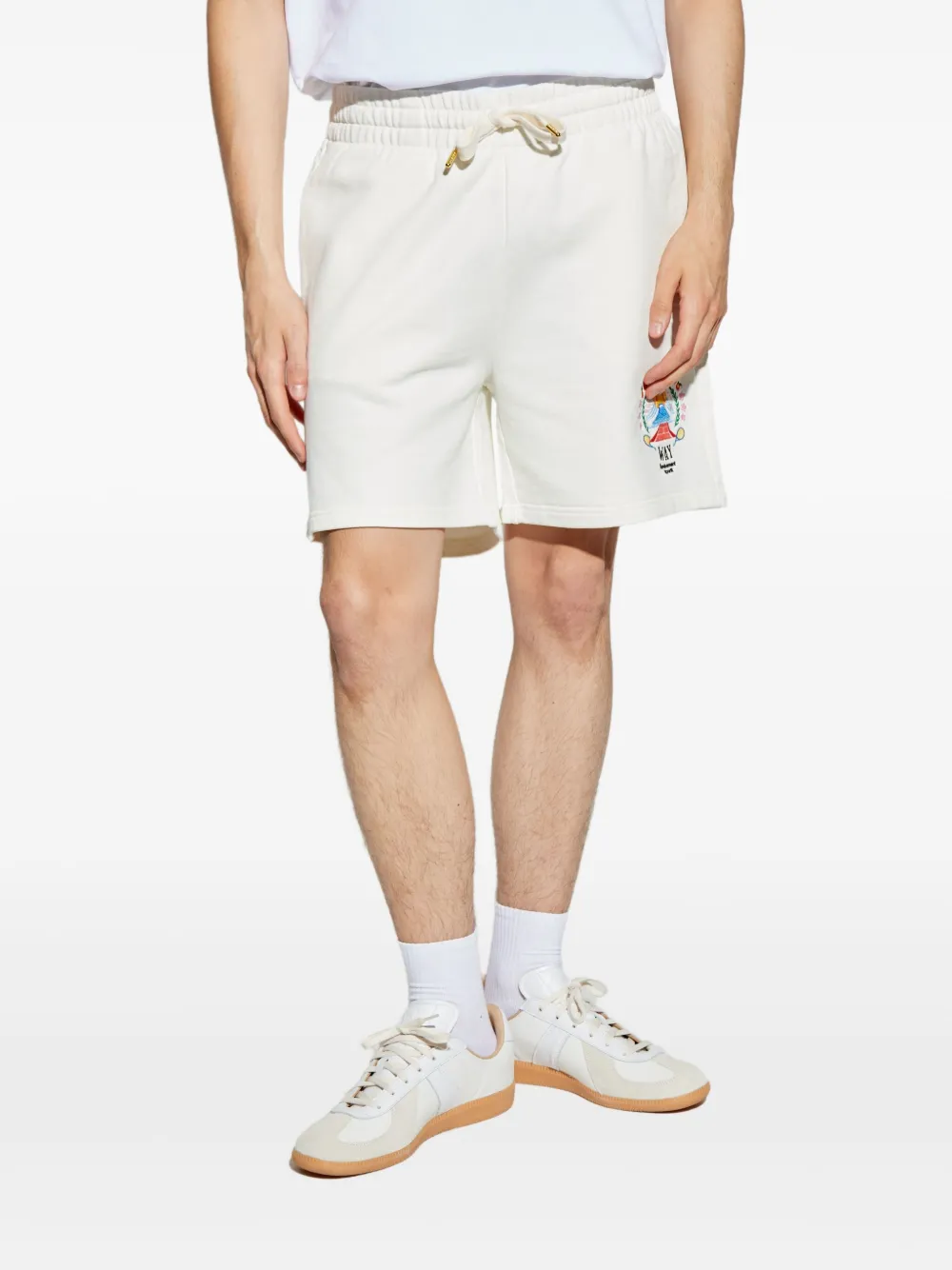 Casablanca Shorts met trekkoord Wit