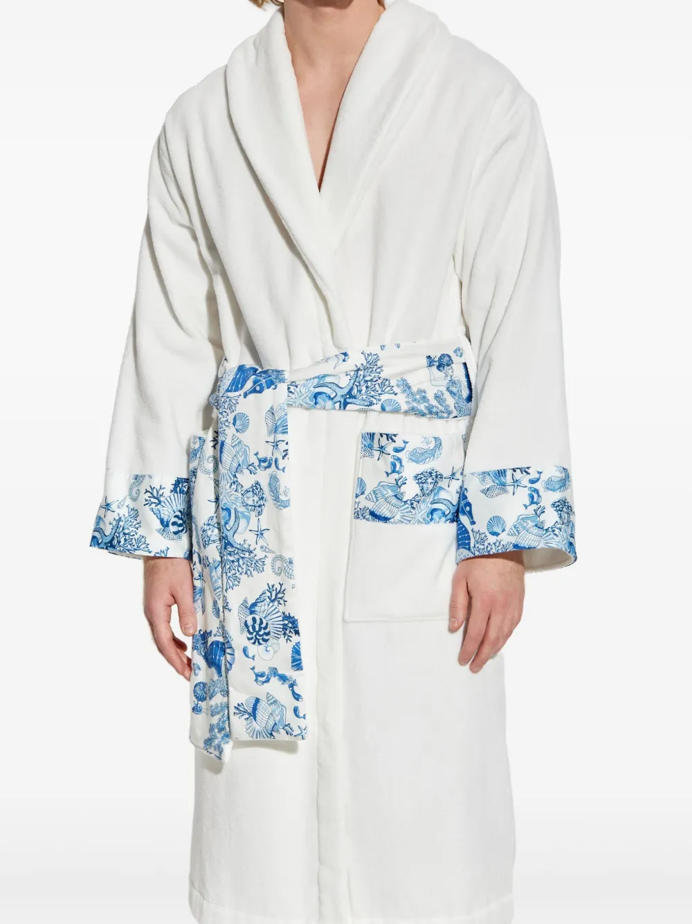 Versace floral-print belted robe | Towels & Bath Robes | Image 2