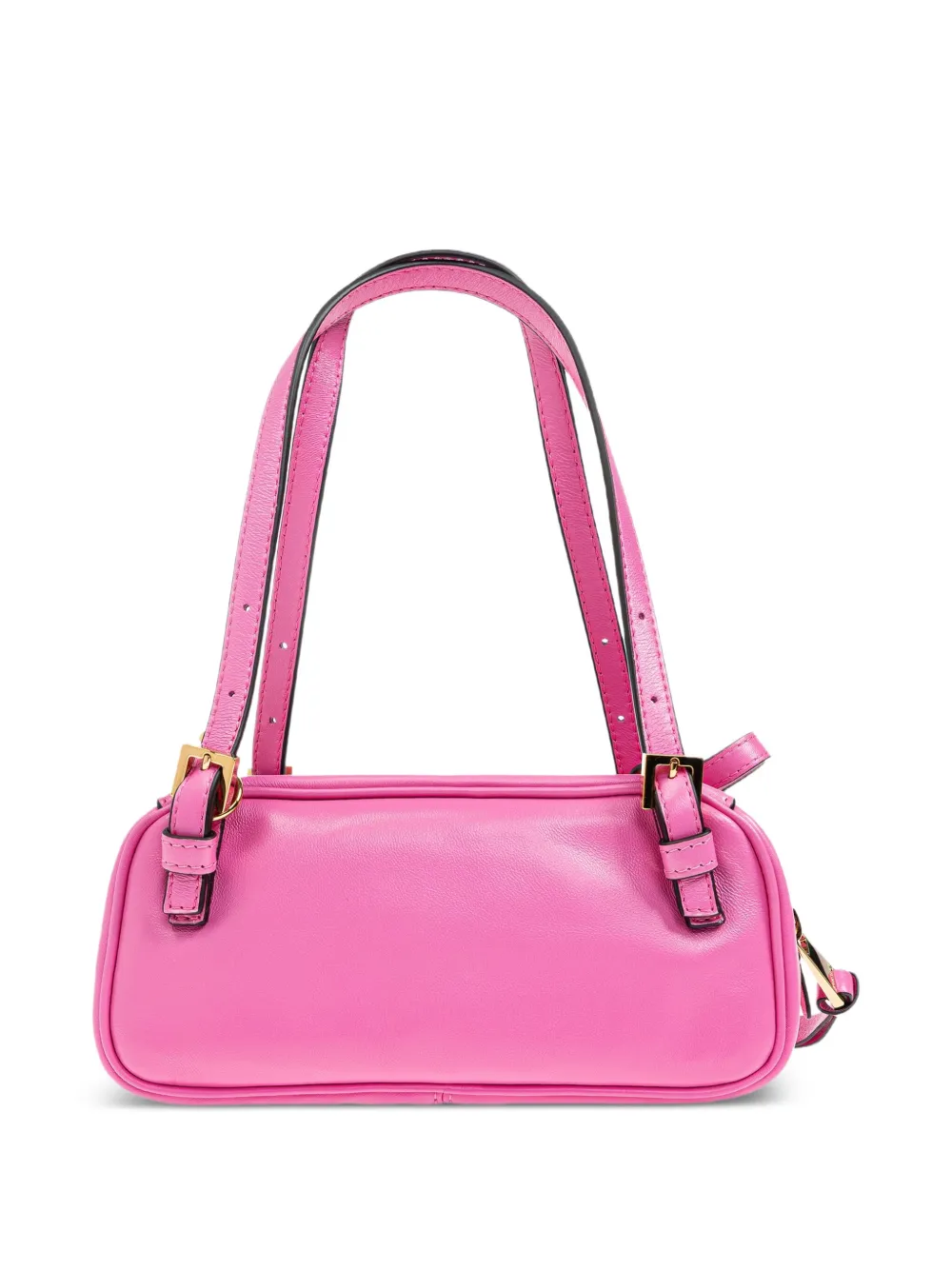 Versace Schoudertas met geborduurd logo Roze