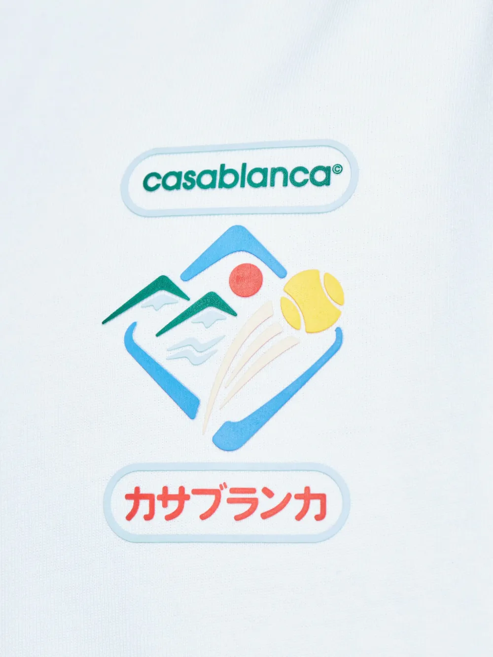 Casablanca T-shirt met grafische print Wit