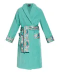 Versace turquoise embroidered robe - Green