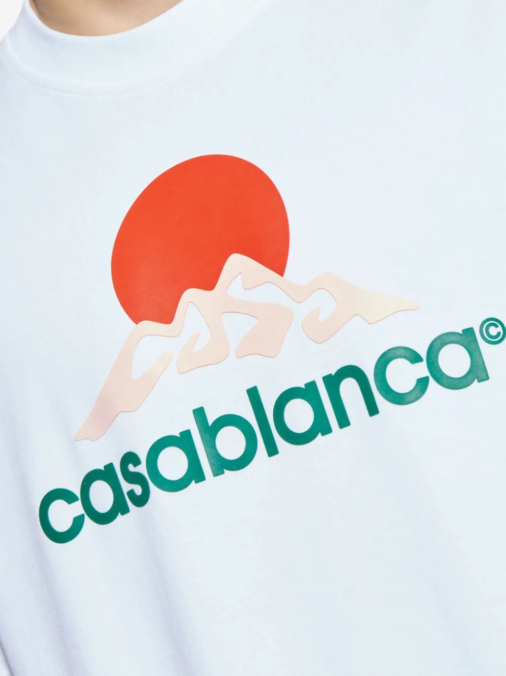 Casablanca graphic-print t-shirt Wit