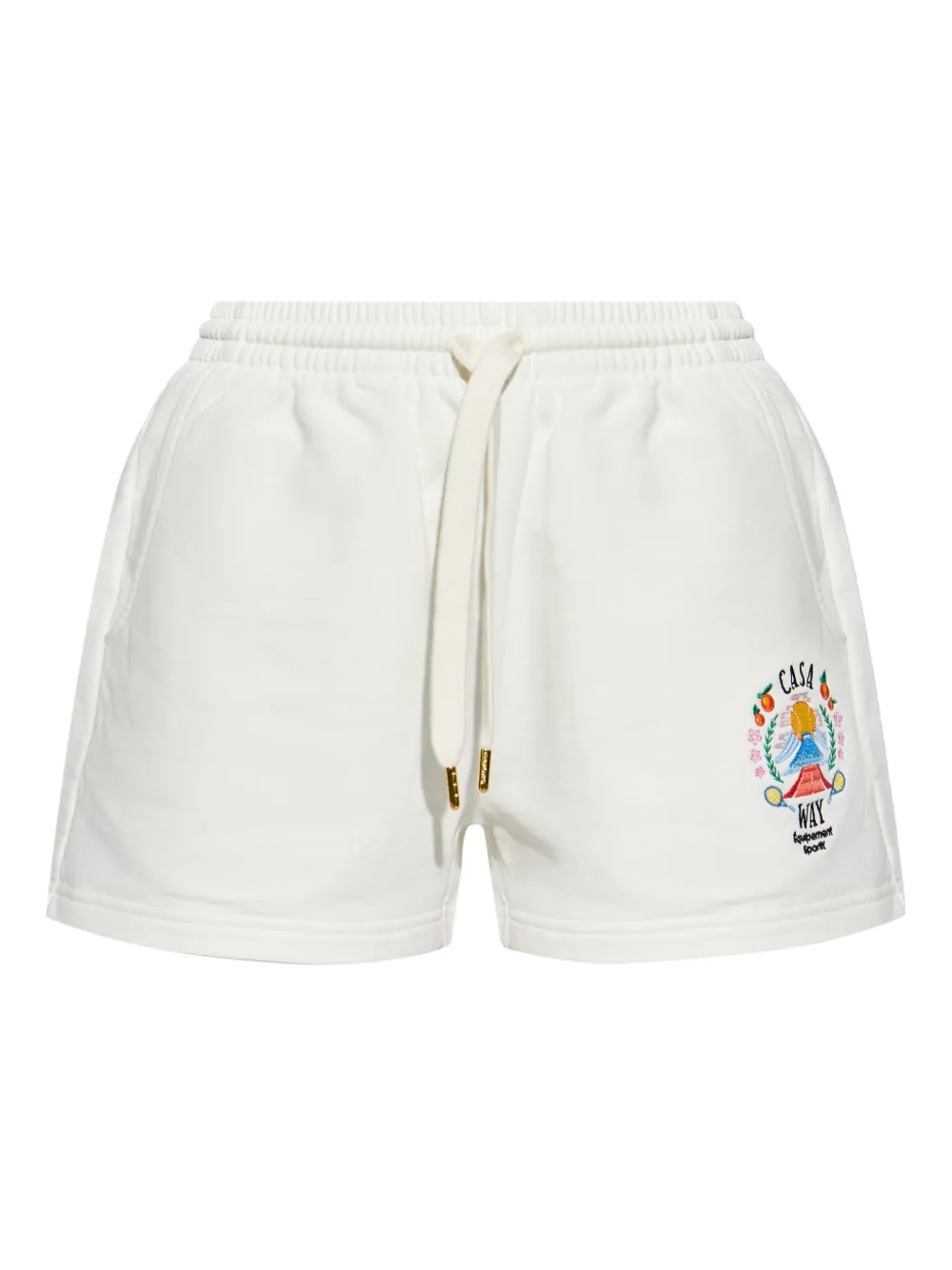 Casablanca Ruimvallende shorts met borduurwerk Wit
