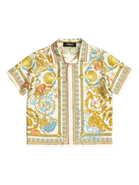 Versace Kids قميص 'أندر ووتر باروكو' بطبعة