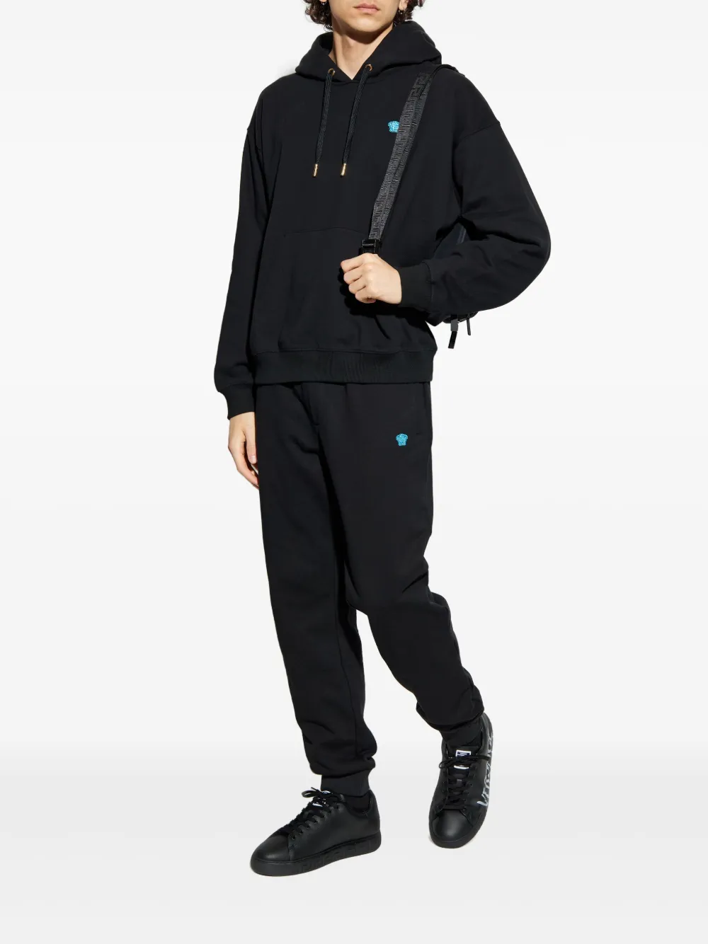 Versace embroidered-logo cotton hoodie | Hoodies | Image 2