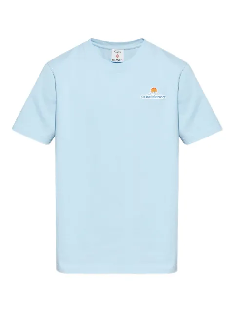 Casablanca logo-embroidered t-shirt