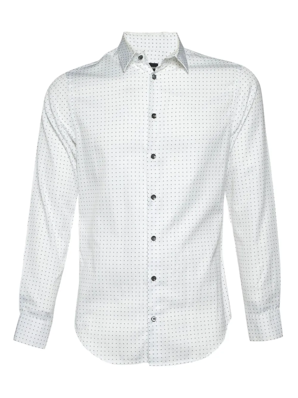 Pre-owned Giorgio Armani Geometric-jacquard Shirt