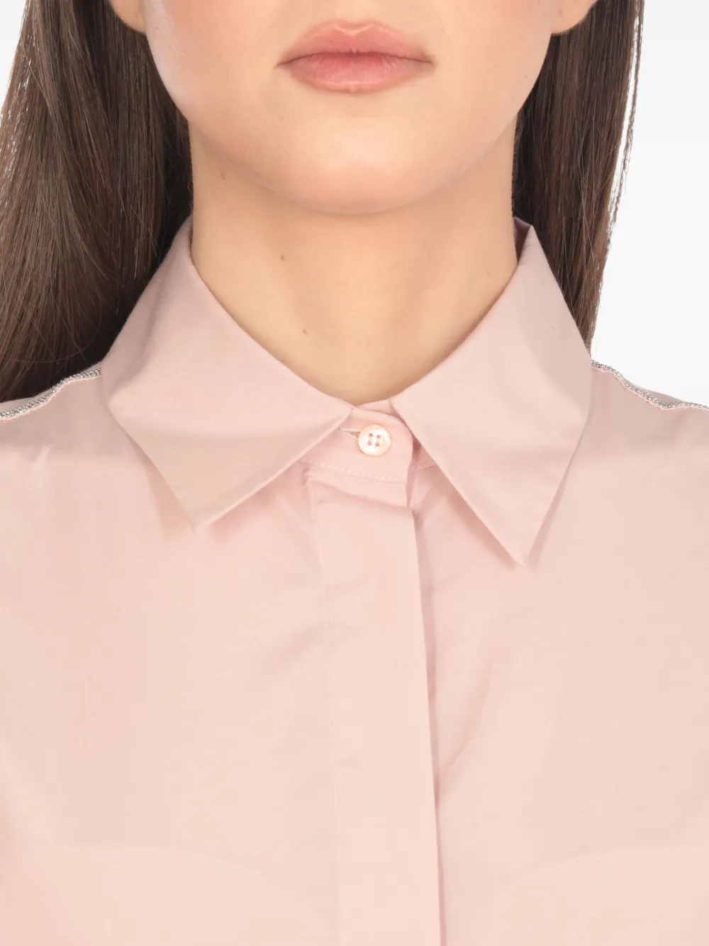 Peserico Slim-fit blouse Roze