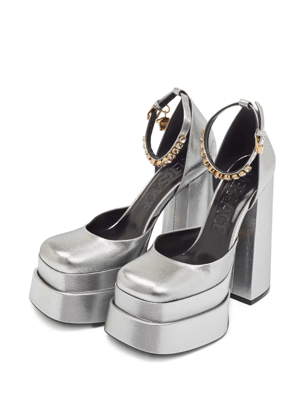 Versace Pre-Owned 160 mm Medusa Aevitas pumps - Zilver