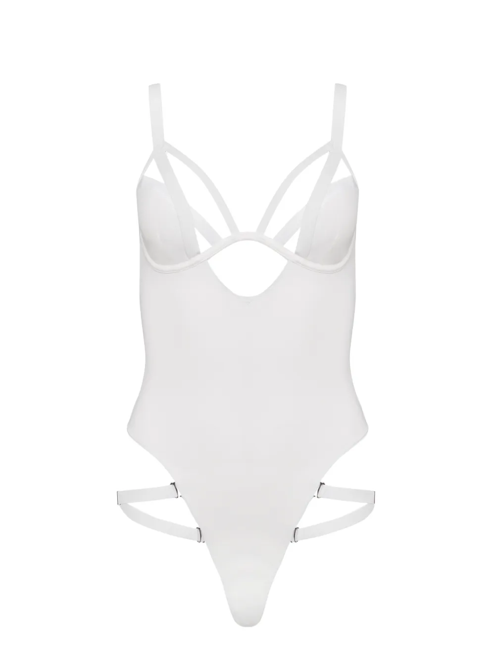 Maison Close Fatale swimsuit - Bianco
