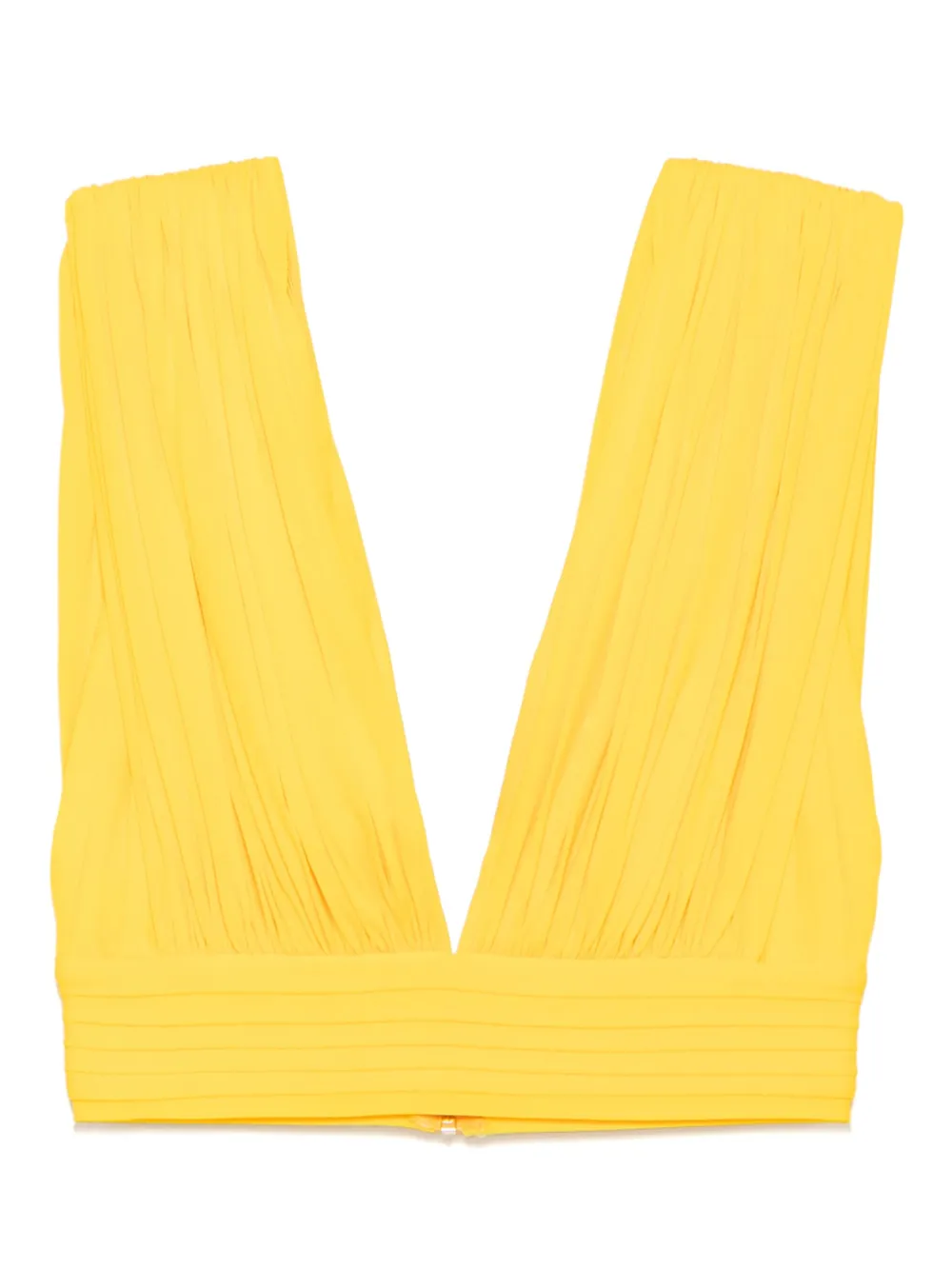 Herve L. Leroux ruched top | Yellow | Image 1