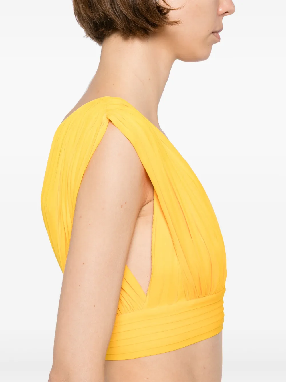 Herve L Leroux Ruched Top