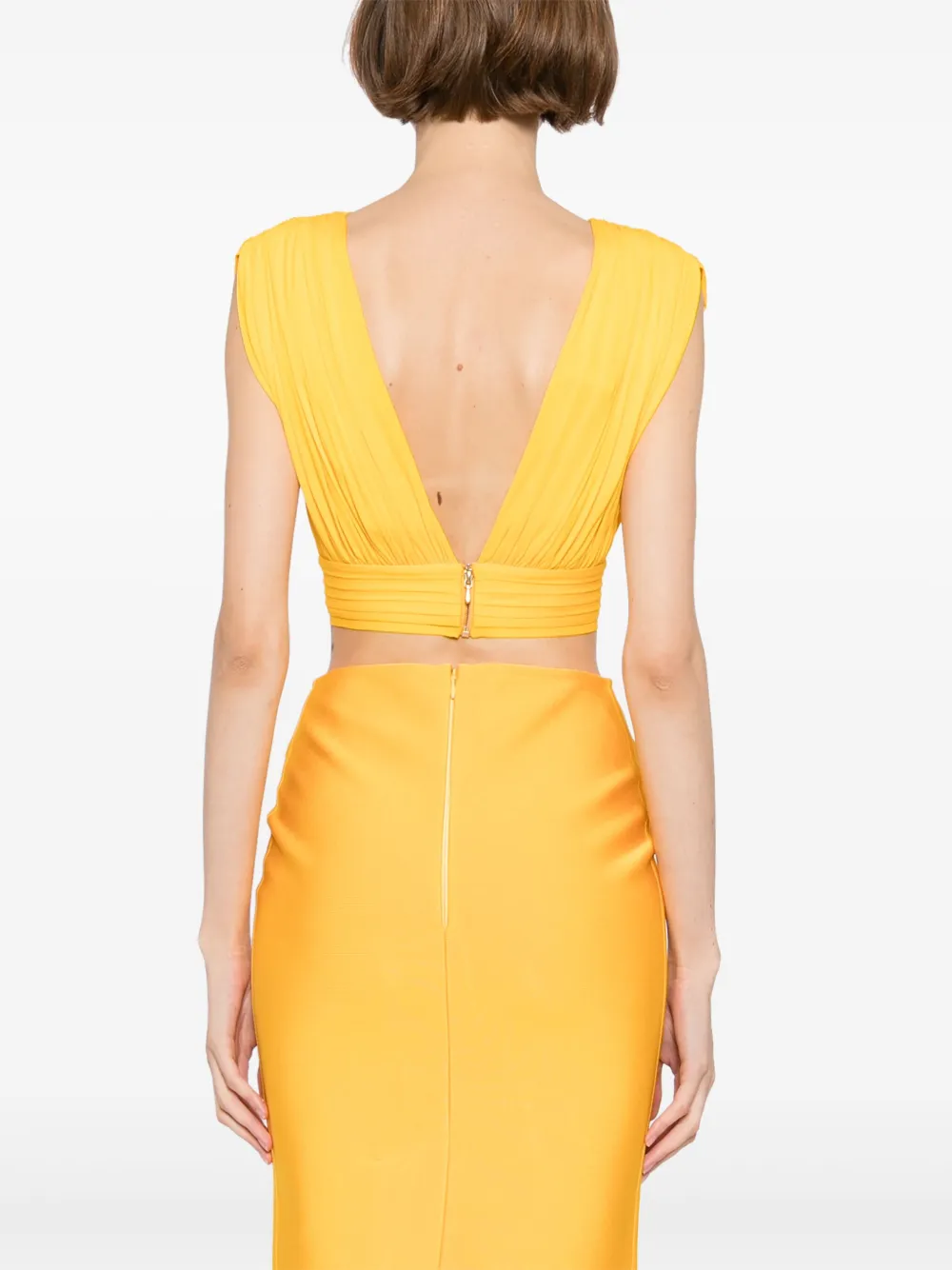 Herve L Leroux Ruched Top