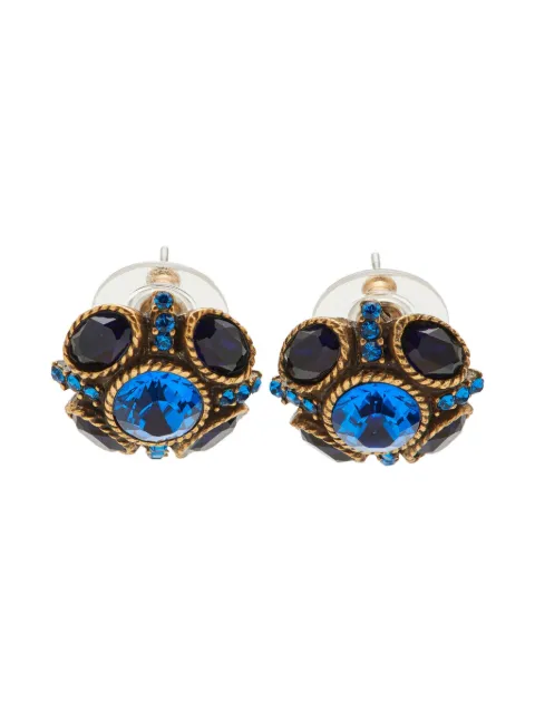 Oscar de la Renta Pre-Owned Crystal Gold earrings
