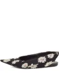 Balenciaga Pre-Owned floral pointed-toe flats - Black