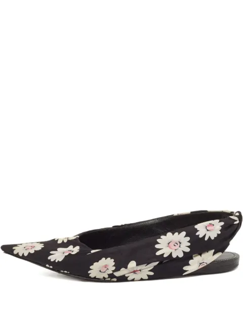 Balenciaga Pre-Owned floral pointed-toe flats