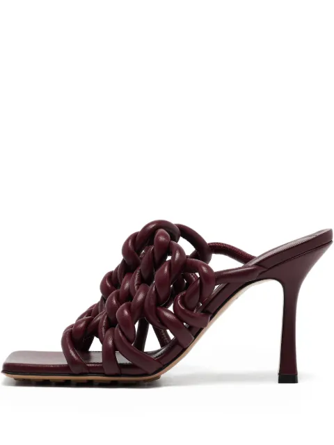 Bottega Veneta Pre-Owned 90mm twist-detail heeled sandals