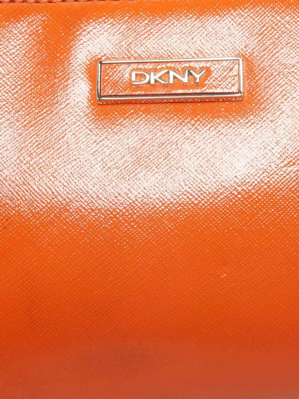 DKNY Vintage pre-owned patent-leather Shoulder Bag | Orange | FARFETCH