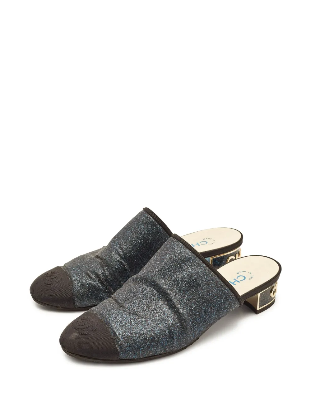 CHANEL Pre-Owned Leren muiltjes - Blauw