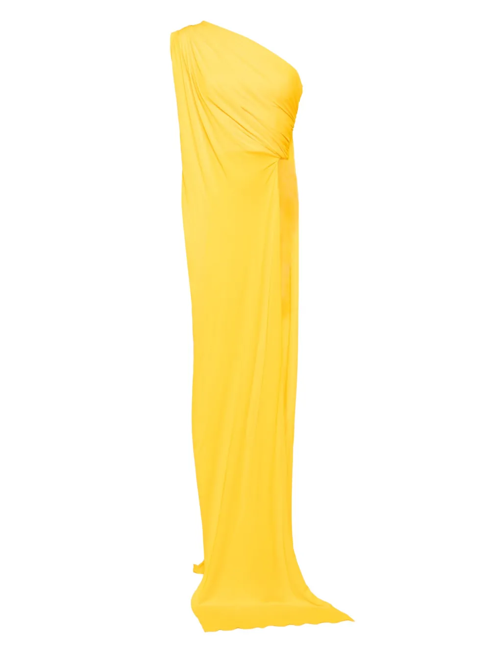 Herve L. Leroux one shoulder multiway draped top | Yellow | Image 1