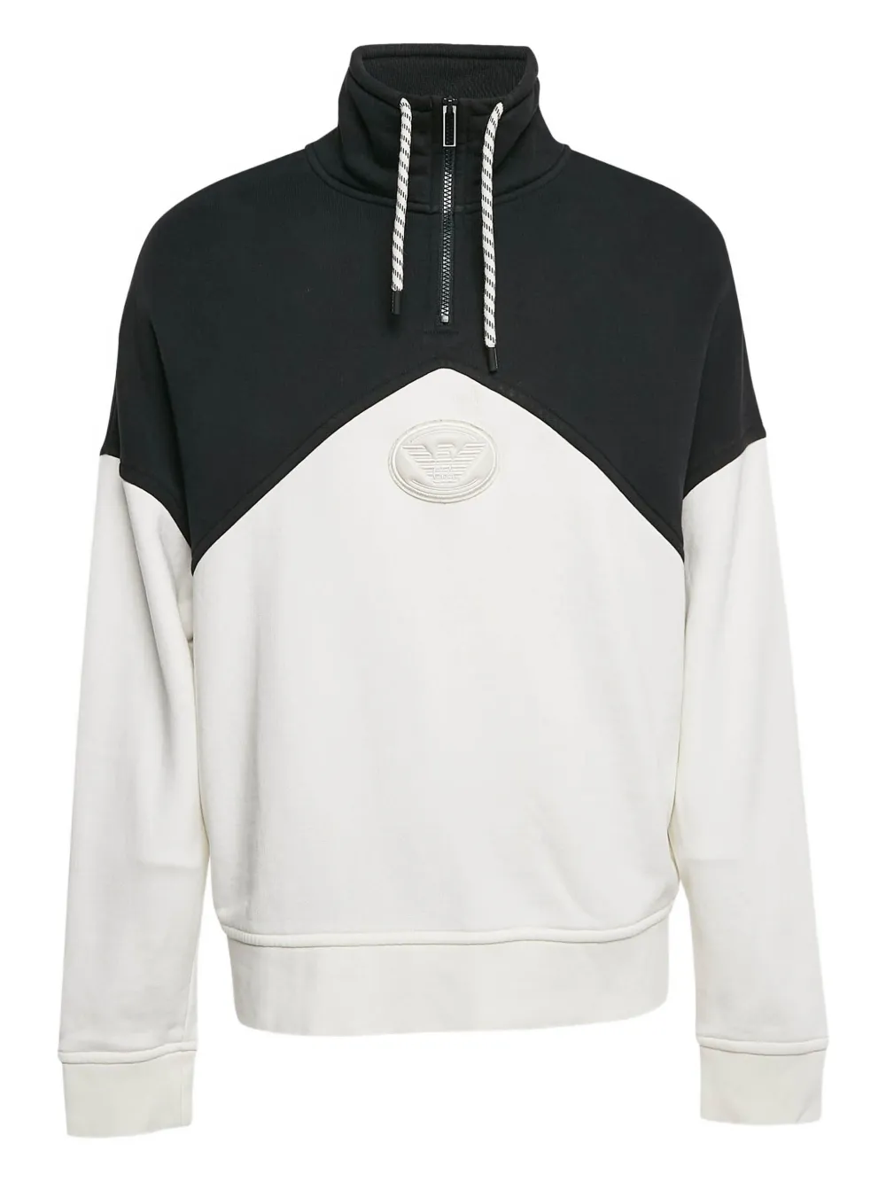 Emporio Armani Pre-Owned logo-patch sweatshirt | White | Image 1