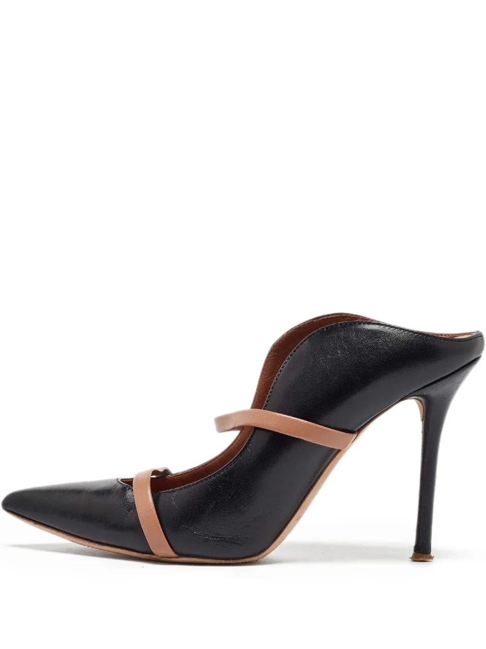 Malone Souliers pre-owned 100mm Maureen pointed-toe mules | Black | Image 1