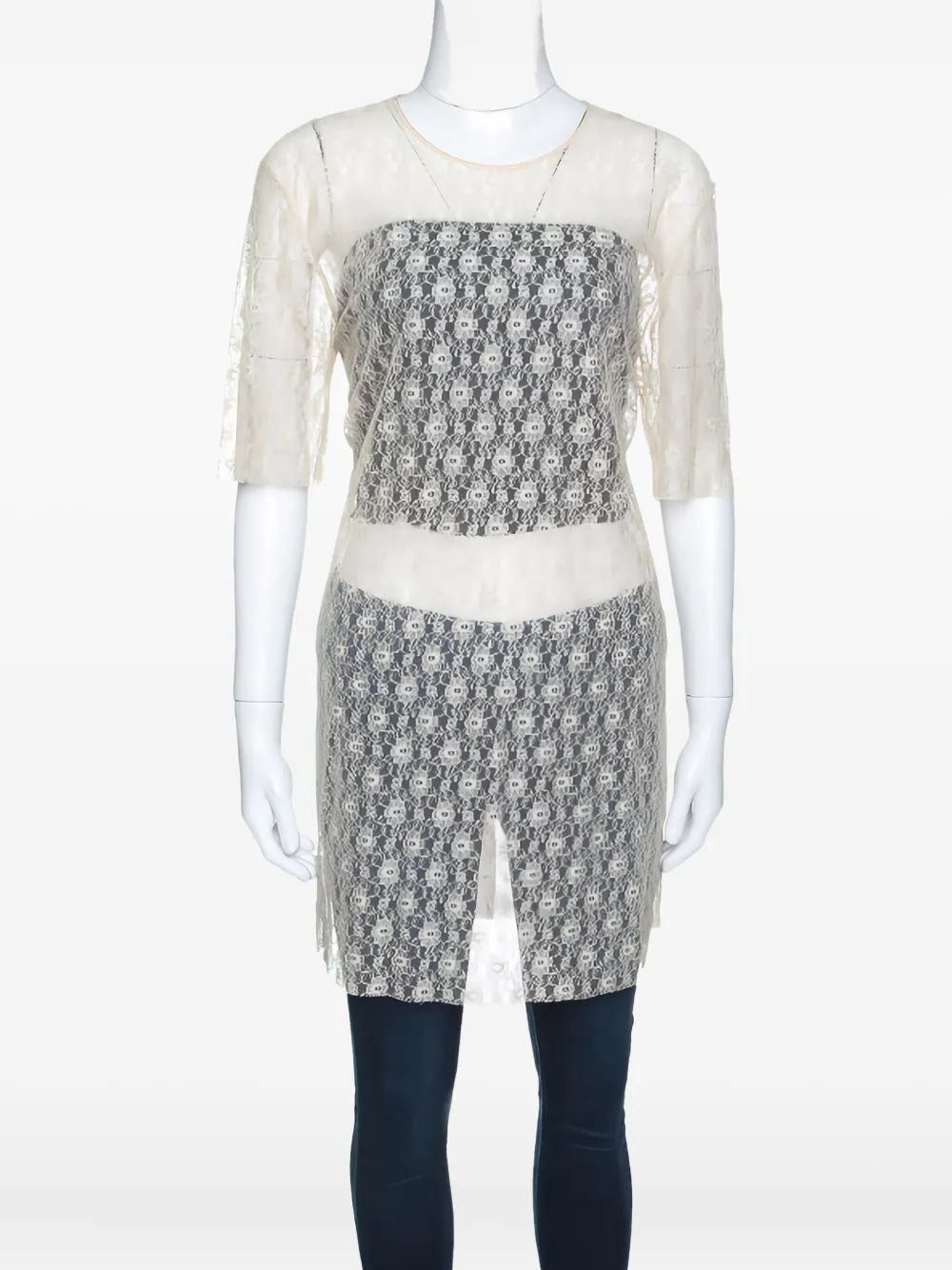 Stella McCartney Pre-Owned Top a fantasia - Toni neutri