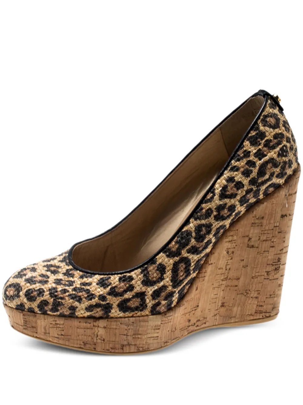 Stuart Weitzman レオパード ウェッジパンプス 125mm - ニュートラル Stuart Weitzman レオパード ウェッジパンプス 125mm - ニュートラル