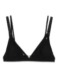 Maison Close Fatale triangle bikini top - Black