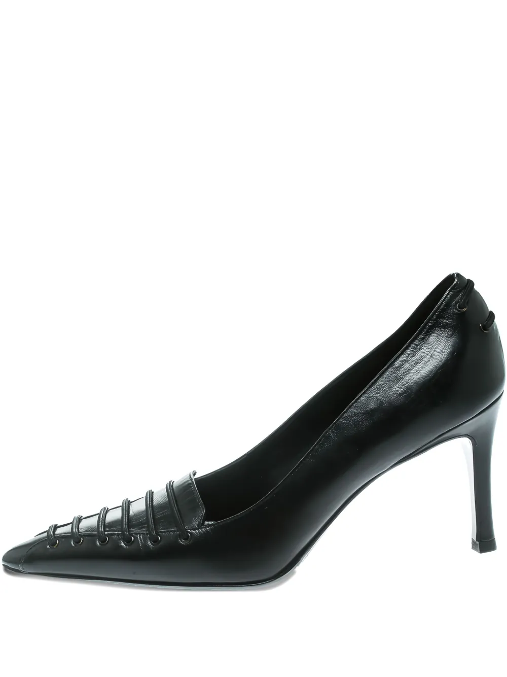 Gucci Pre-Owned 80mm pointed-toe leather pumps | Black | Image 1
