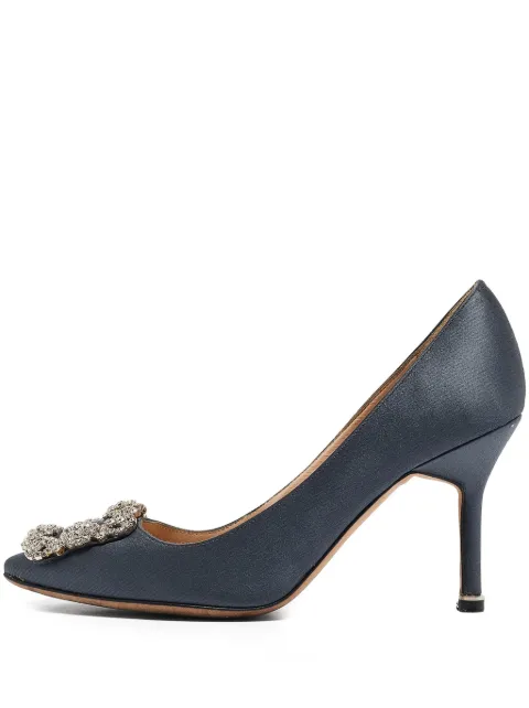 Manolo Blahnik Pre-owned Hangisi spetsiga pumps 85 mm