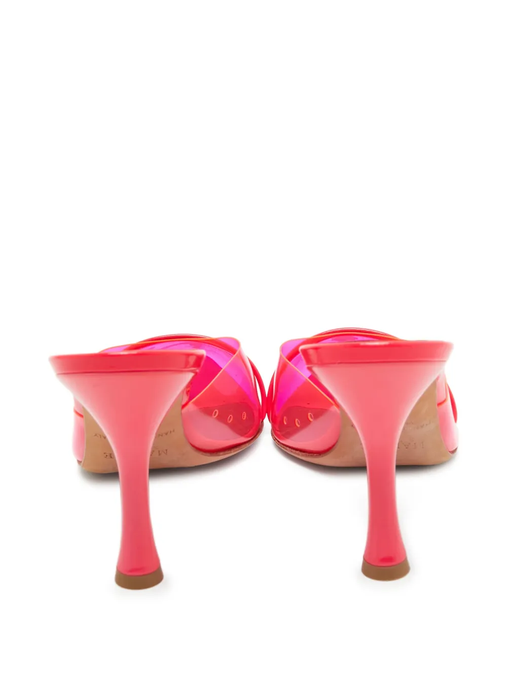 Malone Souliers 105mm pre-owned transparent pointed-toe mules | Image 2