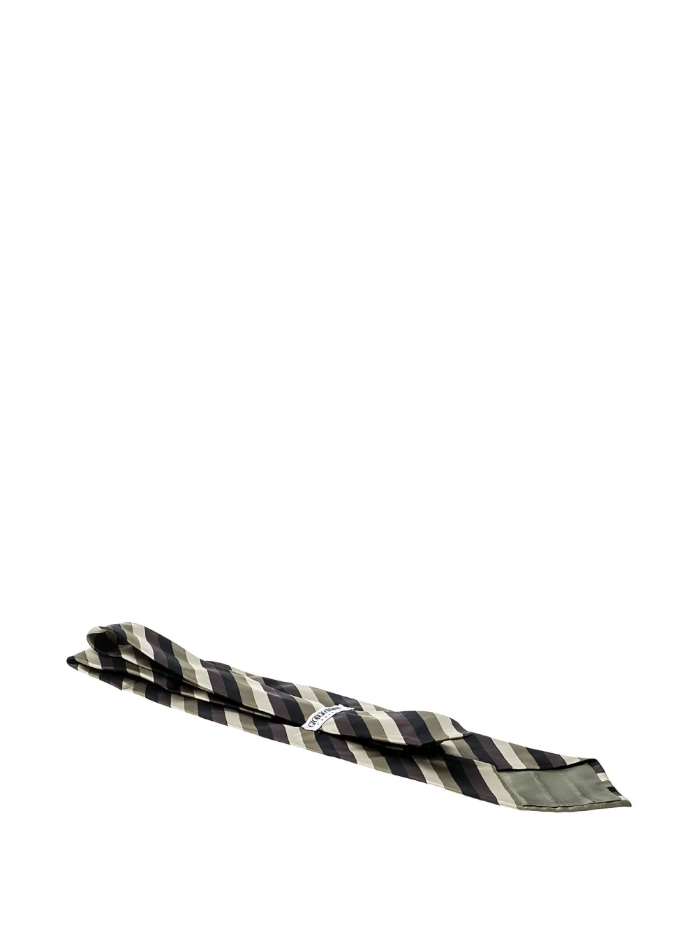 Giorgio Armani Pre-Owned striped silk tie | Image 2